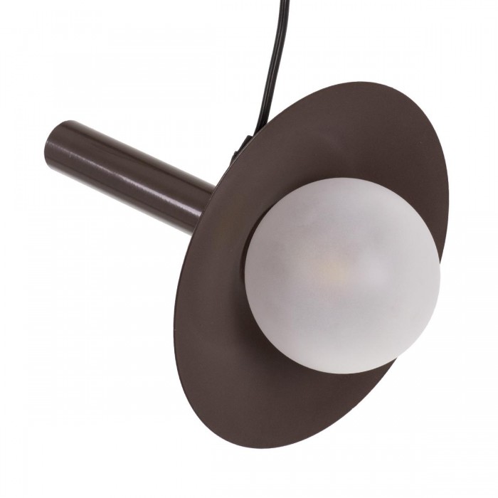 GloboStar® CELEST 00791 Μοντέρνο Μεταλλικό Κρεμαστό Φωτιστικό Οροφής Ανάρτηση Μονόφωτο 1 x G9 Καφέ με Λευκό Γυαλί Φ20 x Y26.5cm GloboStar® CELEST 00791 Μοντέρνο Μεταλλικό Κρεμαστό Φωτιστικό Οροφής Ανάρτηση Μονόφωτο 1 x G9 Καφέ με Λευκό Γυαλί Φ20 x Y26.5cm