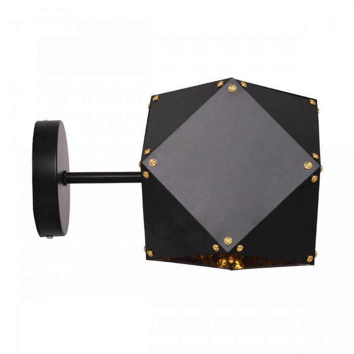GloboStar® WELLES Replica 00794 Μοντέρνο Φωτιστικό Τοίχου Απλίκα Μονόφωτο Μεταλλικό Μαύρο - Χρυσό Μ17 x Π28 x Υ17cm GloboStar® WELLES Replica 00794 Μοντέρνο Φωτιστικό Τοίχου Απλίκα Μονόφωτο Μεταλλικό Μαύρο - Χρυσό Μ17 x Π28 x Υ17cm