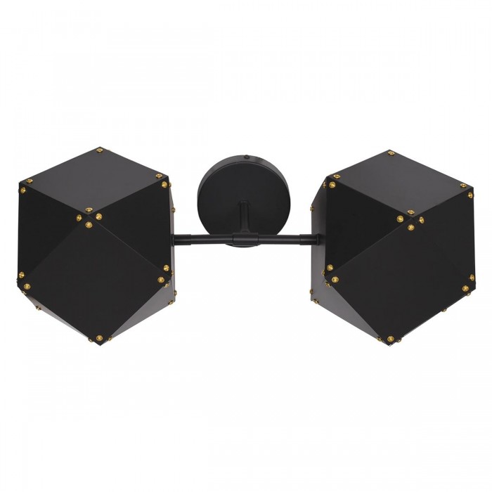 GloboStar® WELLES Replica 00795 Μοντέρνο Φωτιστικό Τοίχου Απλίκα Δίφωτο Μεταλλικό Μαύρο - Χρυσό Μ52 x Π21 x Υ17cm GloboStar® WELLES Replica 00795 Μοντέρνο Φωτιστικό Τοίχου Απλίκα Δίφωτο Μεταλλικό Μαύρο - Χρυσό Μ52 x Π21 x Υ17cm