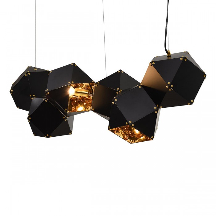 GloboStar® WELLES Replica 00797 Μοντέρνο Κρεμαστό Φωτιστικό Οροφής Πολύφωτο 6 x E14 Μεταλλικό Μαύρο - Χρυσό Μ98 x Π32 x Υ30cm GloboStar® WELLES Replica 00797 Μοντέρνο Κρεμαστό Φωτιστικό Οροφής Πολύφωτο 6 x E14 Μεταλλικό Μαύρο - Χρυσό Μ98 x Π32 x Υ30cm
