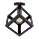 GloboStar® CUBE 00799 Μοντέρνο Φωτιστικό Οροφής Μονόφωτο Μαύρο Μεταλλικό Πλέγμα Φ25 x Y25cm GloboStar® CUBE 00799 Μοντέρνο Φωτιστικό Οροφής Μονόφωτο Μαύρο Μεταλλικό Πλέγμα Φ25 x Y25cm