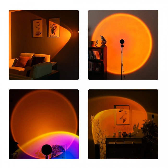 GloboStar® 00818 Μοντέρνο Minimal Επιδαπέδιο Φωτιστικό Μεταλλικό Μονόφωτο LED 12W DC 5V με Projector LENS Ειδικού Εφέ & Καλώδιο Τροφοδοσίας USB Rotation Head 180° SUNSET GloboStar® 00818 Μοντέρνο Minimal Επιδαπέδιο Φωτιστικό Μεταλλικό Μονόφωτο LED 12W DC 5V με Projector LENS Ειδικού Εφέ & Καλώδιο Τροφοδοσίας USB Rotation Head 180° SUNSET