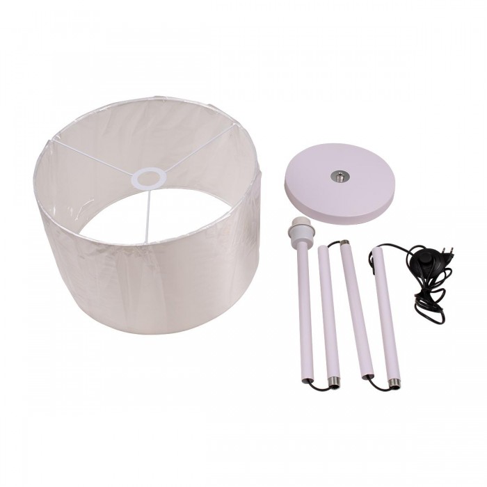 GloboStar® ASHLEY 00823 Μοντέρνο Φωτιστικό Δαπέδου Μονόφωτο 1 x E27 Λευκό Μεταλλικό Καμπάνα με Λευκό Ύφασμα & Λευκή Βάση D35 x H145cm GloboStar® ASHLEY 00823 Μοντέρνο Φωτιστικό Δαπέδου Μονόφωτο 1 x E27 Λευκό Μεταλλικό Καμπάνα με Λευκό Ύφασμα & Λευκή Βάση D35 x H145cm
