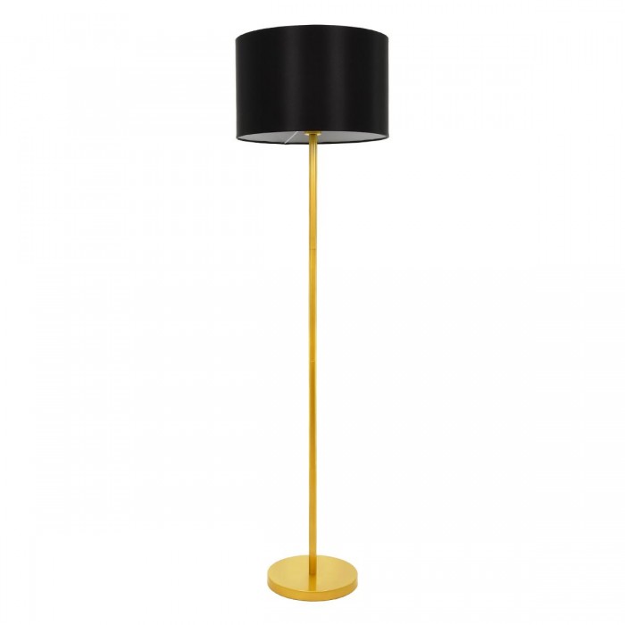 GloboStar® ASHLEY 00825 Μοντέρνο Φωτιστικό Δαπέδου Μονόφωτο 1 x E27 Χρυσό Μεταλλικό Καμπάνα με Μαύρο Ύφασμα & Χρυσή Βάση D40 x H148cm GloboStar® ASHLEY 00825 Μοντέρνο Φωτιστικό Δαπέδου Μονόφωτο 1 x E27 Χρυσό Μεταλλικό Καμπάνα με Μαύρο Ύφασμα & Χρυσή Βάση D40 x H148cm