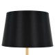 GloboStar® CEDAR 00827 Μοντέρνο Φωτιστικό Δαπέδου Μονόφωτο 1 x E27 Μαύρο Μεταλλικό Καμπάνα με Μαύρο Ύφασμα & Εφέ Ξύλου D40 x H148cm GloboStar® CEDAR 00827 Μοντέρνο Φωτιστικό Δαπέδου Μονόφωτο 1 x E27 Μαύρο Μεταλλικό Καμπάνα με Μαύρο Ύφασμα & Εφέ Ξύλου D40 x H148cm