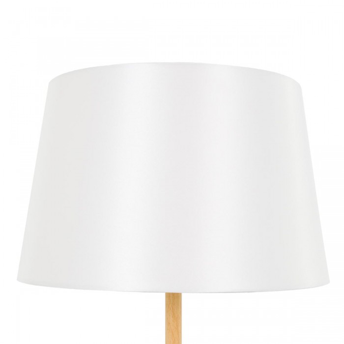 GloboStar® CEDAR 00828 Μοντέρνο Φωτιστικό Δαπέδου Μονόφωτο 1 x E27 Λευκό Μεταλλικό Καμπάνα με Λευκό Ύφασμα & Εφέ Ξύλου D40 x H148cm GloboStar® CEDAR 00828 Μοντέρνο Φωτιστικό Δαπέδου Μονόφωτο 1 x E27 Λευκό Μεταλλικό Καμπάνα με Λευκό Ύφασμα & Εφέ Ξύλου D40 x H148cm