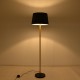 GloboStar® CEDAR 00829 Μοντέρνο Φωτιστικό Δαπέδου Μονόφωτο 1 x E27 Χρυσό Μεταλλικό Καμπάνα με Μαύρο Ύφασμα & Μαύρη Βάση D40 x H148cm GloboStar® CEDAR 00829 Μοντέρνο Φωτιστικό Δαπέδου Μονόφωτο 1 x E27 Χρυσό Μεταλλικό Καμπάνα με Μαύρο Ύφασμα & Μαύρη Βάση D40 x H148cm
