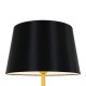 GloboStar® CEDAR 00829 Μοντέρνο Φωτιστικό Δαπέδου Μονόφωτο 1 x E27 Χρυσό Μεταλλικό Καμπάνα με Μαύρο Ύφασμα & Μαύρη Βάση D40 x H148cm GloboStar® CEDAR 00829 Μοντέρνο Φωτιστικό Δαπέδου Μονόφωτο 1 x E27 Χρυσό Μεταλλικό Καμπάνα με Μαύρο Ύφασμα & Μαύρη Βάση D40 x H148cm