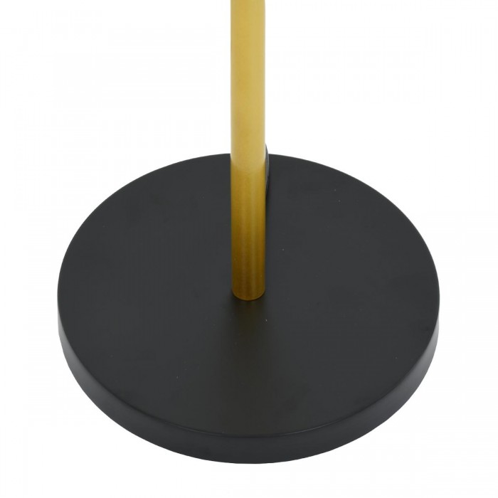 GloboStar® CEDAR 00829 Μοντέρνο Φωτιστικό Δαπέδου Μονόφωτο 1 x E27 Χρυσό Μεταλλικό Καμπάνα με Μαύρο Ύφασμα & Μαύρη Βάση D40 x H148cm GloboStar® CEDAR 00829 Μοντέρνο Φωτιστικό Δαπέδου Μονόφωτο 1 x E27 Χρυσό Μεταλλικό Καμπάνα με Μαύρο Ύφασμα & Μαύρη Βάση D40 x H148cm