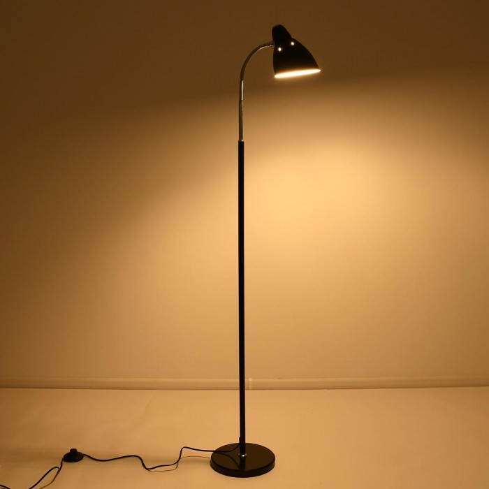 GloboStar® VERSA 00830 Μοντέρνο Φωτιστικό Δαπέδου Μονόφωτο Μεταλλικό Μαύρο με Μαύρη Μαρμάρινη Βάση Φ14.5 x Υ155cm GloboStar® VERSA 00830 Μοντέρνο Φωτιστικό Δαπέδου Μονόφωτο Μεταλλικό Μαύρο με Μαύρη Μαρμάρινη Βάση Φ14.5 x Υ155cm
