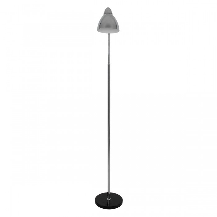 GloboStar® VERSA 00831 Μοντέρνο Φωτιστικό Δαπέδου Μονόφωτο 1 x E27 Ασημί Μεταλλικό Καμπάνα με Λευκή Μαρμάρινη Βάση D15 x H155cm GloboStar® VERSA 00831 Μοντέρνο Φωτιστικό Δαπέδου Μονόφωτο 1 x E27 Ασημί Μεταλλικό Καμπάνα με Λευκή Μαρμάρινη Βάση D15 x H155cm