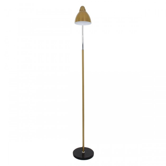 GloboStar® VERSA 00832 Μοντέρνο Φωτιστικό Δαπέδου Μονόφωτο 1 x E27 Μπρονζέ Χρυσό Μεταλλικό Καμπάνα με Μαύρη Μαρμάρινη Βάση D15 x H155cm GloboStar® VERSA 00832 Μοντέρνο Φωτιστικό Δαπέδου Μονόφωτο 1 x E27 Μπρονζέ Χρυσό Μεταλλικό Καμπάνα με Μαύρη Μαρμάρινη Βάση D15 x H155cm