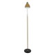 GloboStar® VERSA 00832 Μοντέρνο Φωτιστικό Δαπέδου Μονόφωτο 1 x E27 Μπρονζέ Χρυσό Μεταλλικό Καμπάνα με Μαύρη Μαρμάρινη Βάση D15 x H155cm GloboStar® VERSA 00832 Μοντέρνο Φωτιστικό Δαπέδου Μονόφωτο 1 x E27 Μπρονζέ Χρυσό Μεταλλικό Καμπάνα με Μαύρη Μαρμάρινη Βάση D15 x H155cm