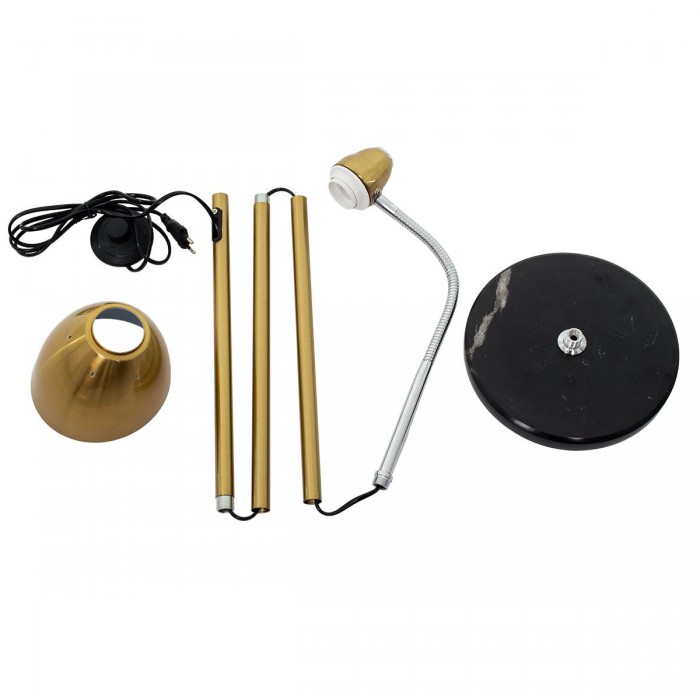 GloboStar® VERSA 00832 Μοντέρνο Φωτιστικό Δαπέδου Μονόφωτο 1 x E27 Μπρονζέ Χρυσό Μεταλλικό Καμπάνα με Μαύρη Μαρμάρινη Βάση D15 x H155cm GloboStar® VERSA 00832 Μοντέρνο Φωτιστικό Δαπέδου Μονόφωτο 1 x E27 Μπρονζέ Χρυσό Μεταλλικό Καμπάνα με Μαύρη Μαρμάρινη Βάση D15 x H155cm