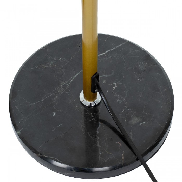 GloboStar® VERSA 00833 Μοντέρνο Φωτιστικό Δαπέδου Μονόφωτο 1 x E27 Χρυσό Μεταλλικό Καμπάνα με Μαύρη Μαρμάρινη Βάση D15 x H155cm GloboStar® VERSA 00833 Μοντέρνο Φωτιστικό Δαπέδου Μονόφωτο 1 x E27 Χρυσό Μεταλλικό Καμπάνα με Μαύρη Μαρμάρινη Βάση D15 x H155cm