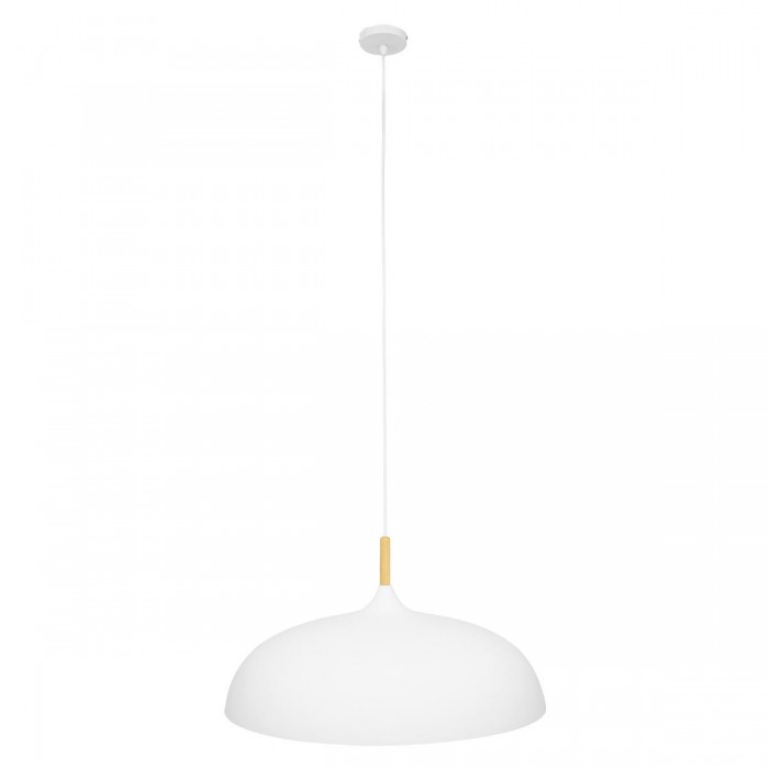 GloboStar® ZOE 00837 Μοντέρνο Κρεμαστό Φωτιστικό Οροφής Μονόφωτο 1 x E27 Λευκό Μεταλλικό Καμπάνα Φ60 x Υ35cm GloboStar® ZOE 00837 Μοντέρνο Κρεμαστό Φωτιστικό Οροφής Μονόφωτο 1 x E27 Λευκό Μεταλλικό Καμπάνα Φ60 x Υ35cm