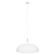 GloboStar® ZOE 00837 Μοντέρνο Κρεμαστό Φωτιστικό Οροφής Μονόφωτο 1 x E27 Λευκό Μεταλλικό Καμπάνα Φ60 x Υ35cm GloboStar® ZOE 00837 Μοντέρνο Κρεμαστό Φωτιστικό Οροφής Μονόφωτο 1 x E27 Λευκό Μεταλλικό Καμπάνα Φ60 x Υ35cm