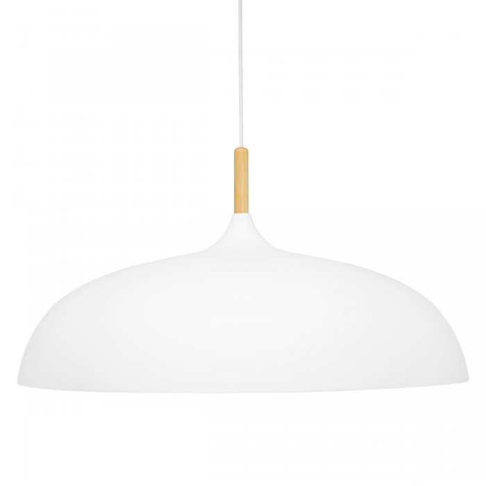 GloboStar® ZOE 00837 Μοντέρνο Κρεμαστό Φωτιστικό Οροφής Μονόφωτο 1 x E27 Λευκό Μεταλλικό Καμπάνα Φ60 x Υ35cm GloboStar® ZOE 00837 Μοντέρνο Κρεμαστό Φωτιστικό Οροφής Μονόφωτο 1 x E27 Λευκό Μεταλλικό Καμπάνα Φ60 x Υ35cm