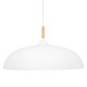 GloboStar® ZOE 00837 Μοντέρνο Κρεμαστό Φωτιστικό Οροφής Μονόφωτο 1 x E27 Λευκό Μεταλλικό Καμπάνα Φ60 x Υ35cm GloboStar® ZOE 00837 Μοντέρνο Κρεμαστό Φωτιστικό Οροφής Μονόφωτο 1 x E27 Λευκό Μεταλλικό Καμπάνα Φ60 x Υ35cm