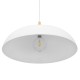 GloboStar® ZOE 00837 Μοντέρνο Κρεμαστό Φωτιστικό Οροφής Μονόφωτο 1 x E27 Λευκό Μεταλλικό Καμπάνα Φ60 x Υ35cm GloboStar® ZOE 00837 Μοντέρνο Κρεμαστό Φωτιστικό Οροφής Μονόφωτο 1 x E27 Λευκό Μεταλλικό Καμπάνα Φ60 x Υ35cm