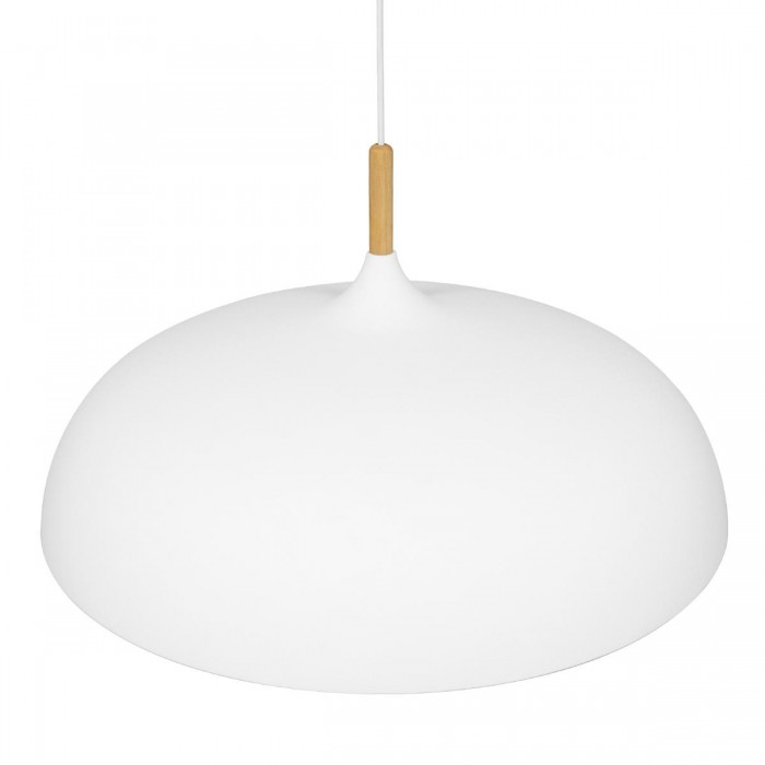 GloboStar® ZOE 00837 Μοντέρνο Κρεμαστό Φωτιστικό Οροφής Μονόφωτο 1 x E27 Λευκό Μεταλλικό Καμπάνα Φ60 x Υ35cm GloboStar® ZOE 00837 Μοντέρνο Κρεμαστό Φωτιστικό Οροφής Μονόφωτο 1 x E27 Λευκό Μεταλλικό Καμπάνα Φ60 x Υ35cm