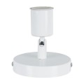 GloboStar® SARA 00842 Μοντέρνο Φωτιστικό Οροφής / Τοίχου Μονόφωτο 1xE27 Μεταλλικό Λευκό Φ10 x Υ10.3cm