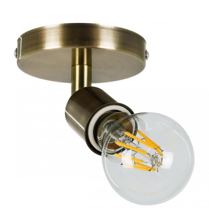 GloboStar® SARA 00847 Μοντέρνο Φωτιστικό Οροφής / Τοίχου Μονόφωτο 1xE27 Μεταλλικό Μπρούτζινο Φ10 x Υ10.3cm GloboStar® SARA 00847 Μοντέρνο Φωτιστικό Οροφής / Τοίχου Μονόφωτο 1xE27 Μεταλλικό Μπρούτζινο Φ10 x Υ10.3cm