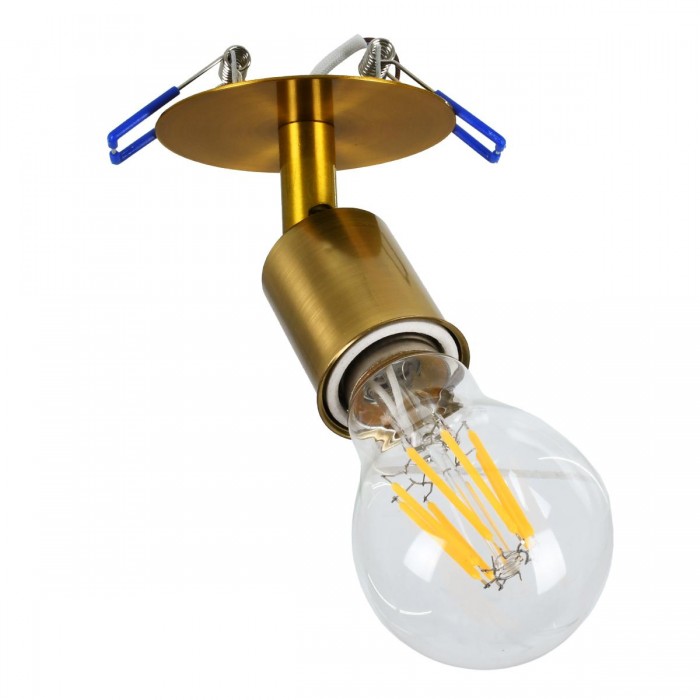 GloboStar® SARA 00852 Μοντέρνο Χωνευτό Φωτιστικό Οροφής / Τοίχου Μονόφωτο 1xE27 Μεταλλικό Μπρονζέ Χρυσό Φ8 x Υ8.5cm GloboStar® SARA 00852 Μοντέρνο Χωνευτό Φωτιστικό Οροφής / Τοίχου Μονόφωτο 1xE27 Μεταλλικό Μπρονζέ Χρυσό Φ8 x Υ8.5cm
