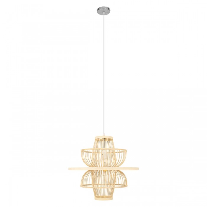 GloboStar® BALI 00861 Vintage Κρεμαστό Φωτιστικό Οροφής Μονόφωτο 1 x E27 Μπεζ Ξύλινο Μπαμπού Φ45 x Y42.5cm GloboStar® BALI 00861 Vintage Κρεμαστό Φωτιστικό Οροφής Μονόφωτο 1 x E27 Μπεζ Ξύλινο Μπαμπού Φ45 x Y42.5cm