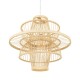 GloboStar® BALI 00861 Vintage Κρεμαστό Φωτιστικό Οροφής Μονόφωτο 1 x E27 Μπεζ Ξύλινο Μπαμπού Φ45 x Y42.5cm GloboStar® BALI 00861 Vintage Κρεμαστό Φωτιστικό Οροφής Μονόφωτο 1 x E27 Μπεζ Ξύλινο Μπαμπού Φ45 x Y42.5cm