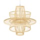 GloboStar® BALI 00861 Vintage Κρεμαστό Φωτιστικό Οροφής Μονόφωτο 1 x E27 Μπεζ Ξύλινο Μπαμπού Φ45 x Y42.5cm GloboStar® BALI 00861 Vintage Κρεμαστό Φωτιστικό Οροφής Μονόφωτο 1 x E27 Μπεζ Ξύλινο Μπαμπού Φ45 x Y42.5cm