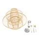 GloboStar® BALI 00861 Vintage Κρεμαστό Φωτιστικό Οροφής Μονόφωτο 1 x E27 Μπεζ Ξύλινο Μπαμπού Φ45 x Y42.5cm GloboStar® BALI 00861 Vintage Κρεμαστό Φωτιστικό Οροφής Μονόφωτο 1 x E27 Μπεζ Ξύλινο Μπαμπού Φ45 x Y42.5cm