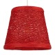GloboStar® PLAYROOM 00863 Vintage Κρεμαστό Φωτιστικό Οροφής Μονόφωτο 1 x E27 Κόκκινο Ξύλινο Ψάθινο Rattan Φ32 x Υ27cm GloboStar® PLAYROOM 00863 Vintage Κρεμαστό Φωτιστικό Οροφής Μονόφωτο 1 x E27 Κόκκινο Ξύλινο Ψάθινο Rattan Φ32 x Υ27cm
