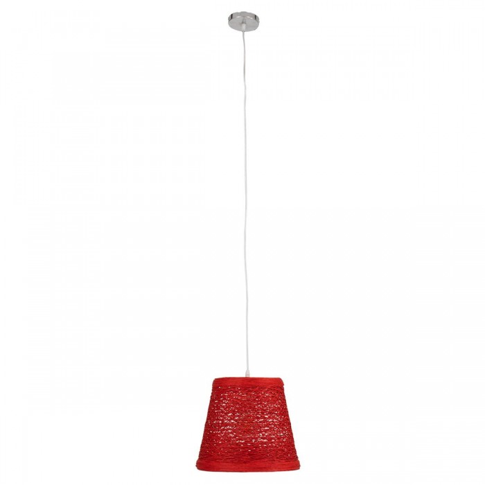 GloboStar® PLAYROOM 00863 Vintage Κρεμαστό Φωτιστικό Οροφής Μονόφωτο 1 x E27 Κόκκινο Ξύλινο Ψάθινο Rattan Φ32 x Υ27cm GloboStar® PLAYROOM 00863 Vintage Κρεμαστό Φωτιστικό Οροφής Μονόφωτο 1 x E27 Κόκκινο Ξύλινο Ψάθινο Rattan Φ32 x Υ27cm