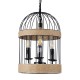 GloboStar® MERLIN 00865 Vintage Industrial Κρεμαστό Φωτιστικό Οροφής Τρίφωτο 3 x E14 Μαύρο Μεταλλικό Με Σχοινί Φ28 x Y40cm GloboStar® MERLIN 00865 Vintage Industrial Κρεμαστό Φωτιστικό Οροφής Τρίφωτο 3 x E14 Μαύρο Μεταλλικό Με Σχοινί Φ28 x Y40cm