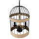 GloboStar® MERLIN 00865 Vintage Industrial Κρεμαστό Φωτιστικό Οροφής Τρίφωτο 3 x E14 Μαύρο Μεταλλικό Με Σχοινί Φ28 x Y40cm GloboStar® MERLIN 00865 Vintage Industrial Κρεμαστό Φωτιστικό Οροφής Τρίφωτο 3 x E14 Μαύρο Μεταλλικό Με Σχοινί Φ28 x Y40cm