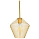 GloboStar® AMARIS 00869 Μοντέρνο Κρεμαστό Φωτιστικό Οροφής Μονόφωτο 1 x E27 Γυάλινο Φιμέ Μελί Φ22 x Υ22cm GloboStar® AMARIS 00869 Μοντέρνο Κρεμαστό Φωτιστικό Οροφής Μονόφωτο 1 x E27 Γυάλινο Φιμέ Μελί Φ22 x Υ22cm