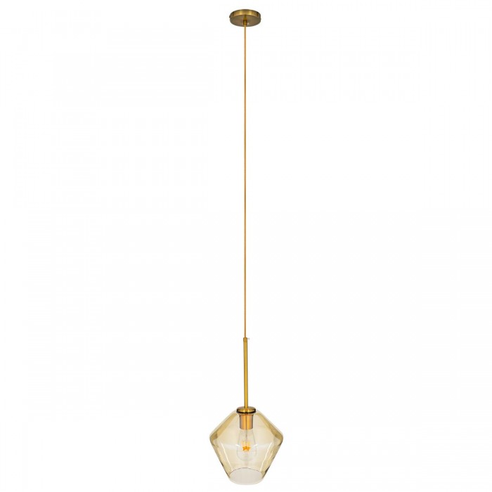 GloboStar® AMARIS 00869 Μοντέρνο Κρεμαστό Φωτιστικό Οροφής Μονόφωτο 1 x E27 Γυάλινο Φιμέ Μελί Φ22 x Υ22cm GloboStar® AMARIS 00869 Μοντέρνο Κρεμαστό Φωτιστικό Οροφής Μονόφωτο 1 x E27 Γυάλινο Φιμέ Μελί Φ22 x Υ22cm
