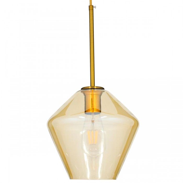 GloboStar® AMARIS 00869 Μοντέρνο Κρεμαστό Φωτιστικό Οροφής Μονόφωτο 1 x E27 Γυάλινο Φιμέ Μελί Φ22 x Υ22cm GloboStar® AMARIS 00869 Μοντέρνο Κρεμαστό Φωτιστικό Οροφής Μονόφωτο 1 x E27 Γυάλινο Φιμέ Μελί Φ22 x Υ22cm