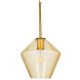 GloboStar® AMARIS 00869 Μοντέρνο Κρεμαστό Φωτιστικό Οροφής Μονόφωτο 1 x E27 Γυάλινο Φιμέ Μελί Φ22 x Υ22cm GloboStar® AMARIS 00869 Μοντέρνο Κρεμαστό Φωτιστικό Οροφής Μονόφωτο 1 x E27 Γυάλινο Φιμέ Μελί Φ22 x Υ22cm