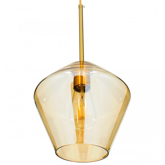 GloboStar® AMARIS 00869 Μοντέρνο Κρεμαστό Φωτιστικό Οροφής Μονόφωτο 1 x E27 Γυάλινο Φιμέ Μελί Φ22 x Υ22cm GloboStar® AMARIS 00869 Μοντέρνο Κρεμαστό Φωτιστικό Οροφής Μονόφωτο 1 x E27 Γυάλινο Φιμέ Μελί Φ22 x Υ22cm