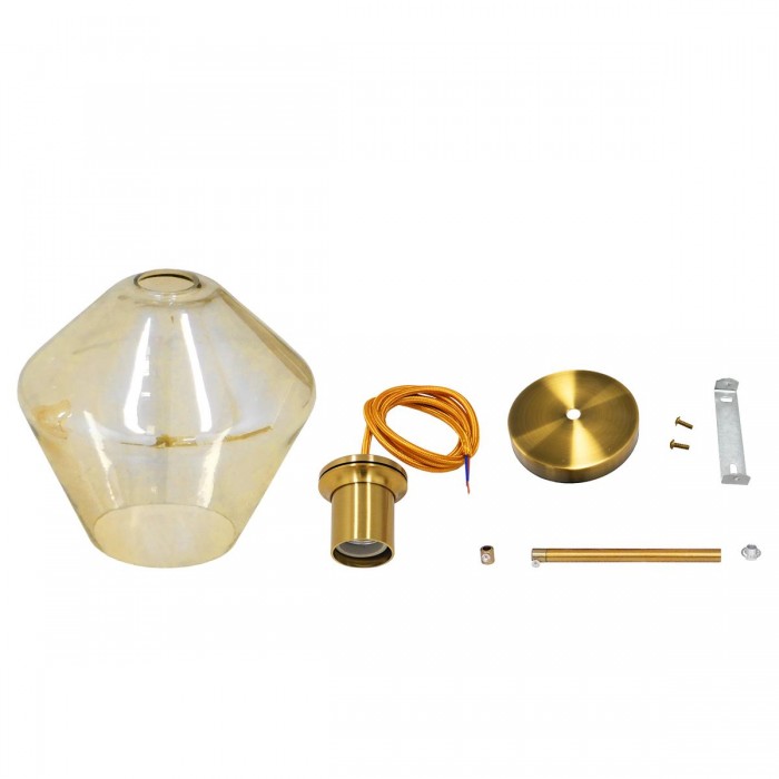 GloboStar® AMARIS 00869 Μοντέρνο Κρεμαστό Φωτιστικό Οροφής Μονόφωτο 1 x E27 Γυάλινο Φιμέ Μελί Φ22 x Υ22cm GloboStar® AMARIS 00869 Μοντέρνο Κρεμαστό Φωτιστικό Οροφής Μονόφωτο 1 x E27 Γυάλινο Φιμέ Μελί Φ22 x Υ22cm
