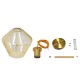 GloboStar® AMARIS 00869 Μοντέρνο Κρεμαστό Φωτιστικό Οροφής Μονόφωτο 1 x E27 Γυάλινο Φιμέ Μελί Φ22 x Υ22cm GloboStar® AMARIS 00869 Μοντέρνο Κρεμαστό Φωτιστικό Οροφής Μονόφωτο 1 x E27 Γυάλινο Φιμέ Μελί Φ22 x Υ22cm