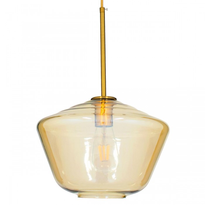 GloboStar® AMARIS 00870 Μοντέρνο Κρεμαστό Φωτιστικό Οροφής Μονόφωτο 1 x E27 Γυάλινο Φιμέ Μελί Φ30 x Υ22cm GloboStar® AMARIS 00870 Μοντέρνο Κρεμαστό Φωτιστικό Οροφής Μονόφωτο 1 x E27 Γυάλινο Φιμέ Μελί Φ30 x Υ22cm
