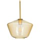 GloboStar® AMARIS 00870 Μοντέρνο Κρεμαστό Φωτιστικό Οροφής Μονόφωτο 1 x E27 Γυάλινο Φιμέ Μελί Φ30 x Υ22cm GloboStar® AMARIS 00870 Μοντέρνο Κρεμαστό Φωτιστικό Οροφής Μονόφωτο 1 x E27 Γυάλινο Φιμέ Μελί Φ30 x Υ22cm