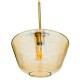 GloboStar® AMARIS 00870 Μοντέρνο Κρεμαστό Φωτιστικό Οροφής Μονόφωτο 1 x E27 Γυάλινο Φιμέ Μελί Φ30 x Υ22cm GloboStar® AMARIS 00870 Μοντέρνο Κρεμαστό Φωτιστικό Οροφής Μονόφωτο 1 x E27 Γυάλινο Φιμέ Μελί Φ30 x Υ22cm