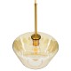 GloboStar® AMARIS 00870 Μοντέρνο Κρεμαστό Φωτιστικό Οροφής Μονόφωτο 1 x E27 Γυάλινο Φιμέ Μελί Φ30 x Υ22cm GloboStar® AMARIS 00870 Μοντέρνο Κρεμαστό Φωτιστικό Οροφής Μονόφωτο 1 x E27 Γυάλινο Φιμέ Μελί Φ30 x Υ22cm
