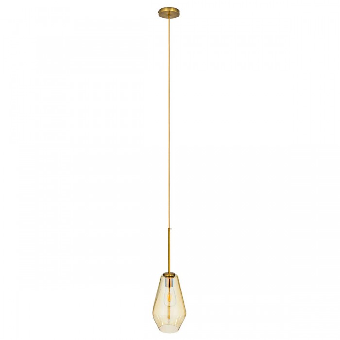 GloboStar® AMARIS 00871 Μοντέρνο Κρεμαστό Φωτιστικό Οροφής Μονόφωτο 1 x E27 Γυάλινο Φιμέ Μελί Φ17 x Υ30cm GloboStar® AMARIS 00871 Μοντέρνο Κρεμαστό Φωτιστικό Οροφής Μονόφωτο 1 x E27 Γυάλινο Φιμέ Μελί Φ17 x Υ30cm