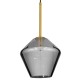 GloboStar® AMARIS 00872 Μοντέρνο Κρεμαστό Φωτιστικό Οροφής Μονόφωτο 1 x E27 Γυάλινο Φιμέ Νίκελ Φ22 x Υ22cm GloboStar® AMARIS 00872 Μοντέρνο Κρεμαστό Φωτιστικό Οροφής Μονόφωτο 1 x E27 Γυάλινο Φιμέ Νίκελ Φ22 x Υ22cm