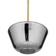 GloboStar® AMARIS 00873 Μοντέρνο Κρεμαστό Φωτιστικό Οροφής Μονόφωτο 1 x E27 Γυάλινο Φιμέ Νίκελ Φ30 x Υ22cm GloboStar® AMARIS 00873 Μοντέρνο Κρεμαστό Φωτιστικό Οροφής Μονόφωτο 1 x E27 Γυάλινο Φιμέ Νίκελ Φ30 x Υ22cm